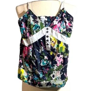 DC vintage Y2K floral tank top with buttons / S / Excellent condition